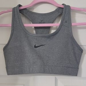 Nike Heather Gray Dri-FIT Sports Bra